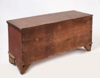 Red Painted Blanket Chest - 3