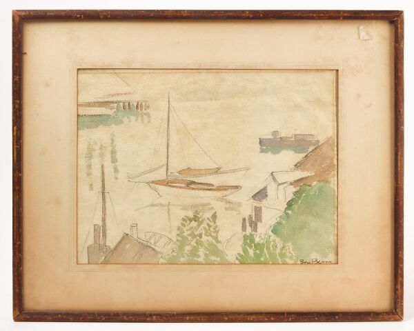 Ben Benn - Gloucester Harbor Watercolor