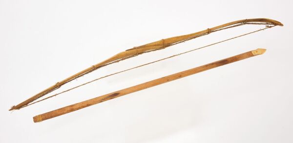 Small Inuit Bone Bow and Arrow