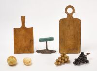 Country Group with Cutting Boards, Stone Fruit, and Chopper