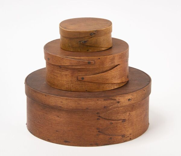 Two Shaker Storage Boxes and Harvard Box