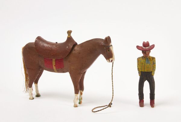 Cowboy With Horse