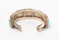 Navajo Cuff Bracelet with Turquoise - 2