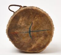 Early Plains Drum With Drumstick - 2