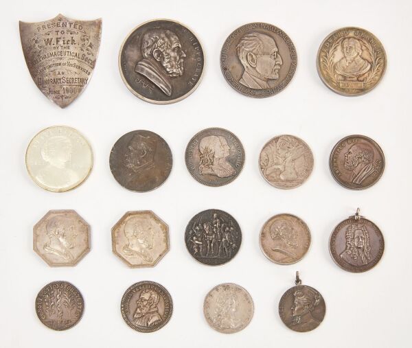 Group of Historical Medical and Pharmaceutical Silver Medals