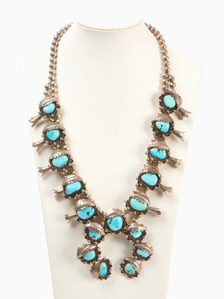 Navajo Squash Blossom Necklace