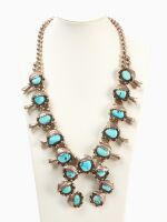 Navajo Squash Blossom Necklace
