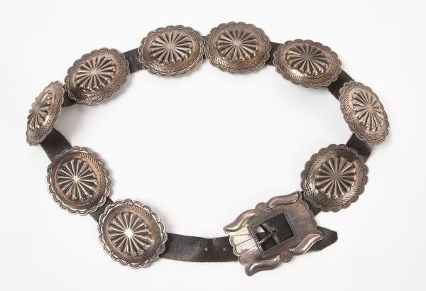 Navajo Silver Concho Belt