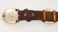 Native American Concho Belt with Turquoise - 3