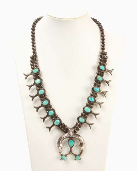 Navajo Squash Blossom Necklace