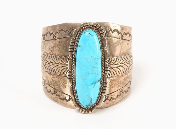 Wes Craig Large Navajo Sterling Cuff