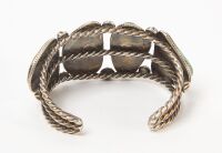 Native American Turquoise Cuff Bracelet - 2