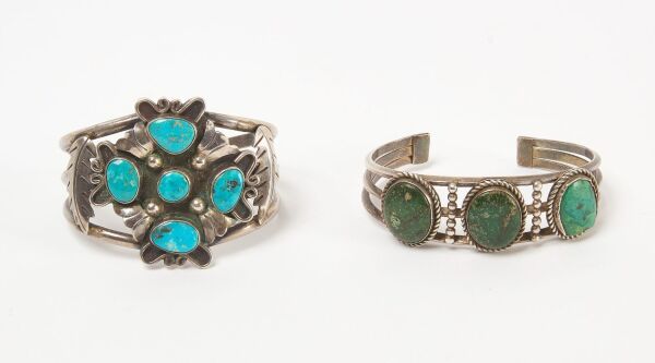 Two Navajo Cuff Bracelets