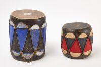 Two Cochiti Pueblo Drums - 2