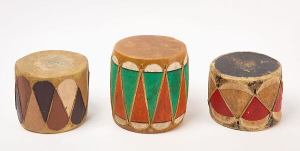Three Cochiti Pueblo Drums