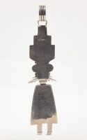 T. Singer Navajo Sterling and Gold Overlay Kachina Pendant - 2