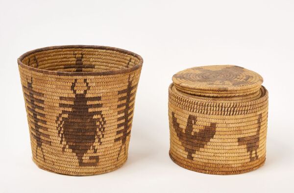 Two Papago Baskets