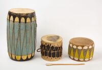 Three Cochiti Pueblo Drums