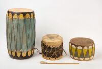 Three Cochiti Pueblo Drums - 2