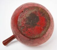 Painted Handled Burl Bowl - 3