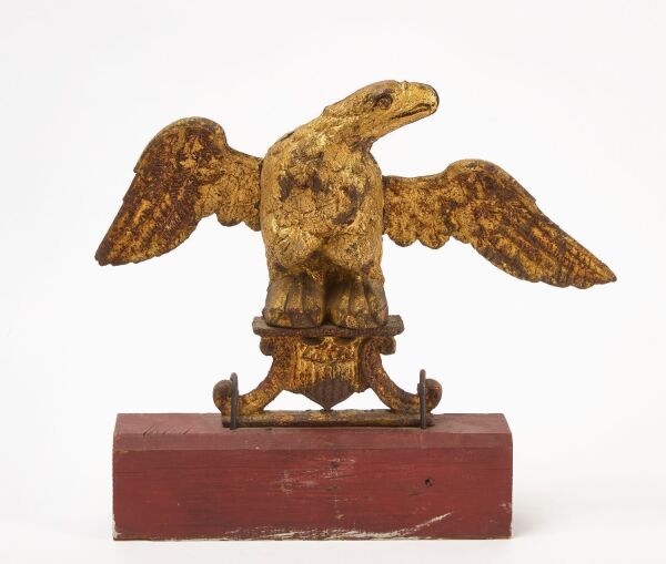 Cast Iron Gilt Eagle