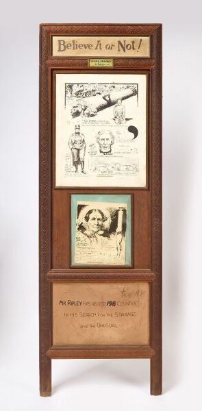 Signed Robert Ripley's "Believe It or Not!" Odditorium Display