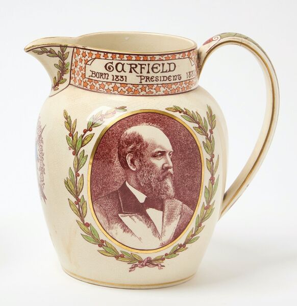 Wedgwood President Garfield Commemorative Pitcher