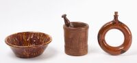 Group of Early American Pottery and Treen - 2