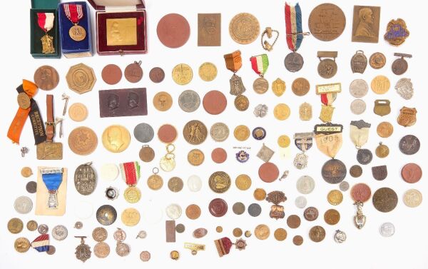 Group of 130+ Historic Medals, Pins, Others