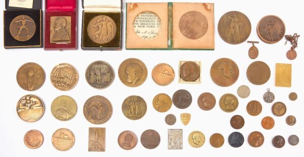 Forty-Eight Historic Medallions and Tokens