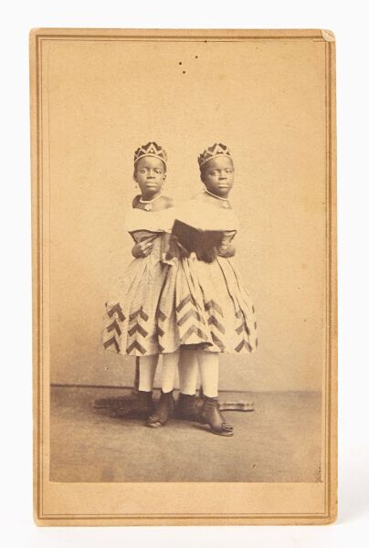 CDV of 'Carolina Twins' Millie and Christine