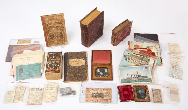 Estate Group of Early Photography, Postcards, Ephemera, Daguerreotypes