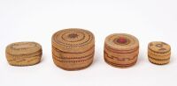 Four Small Pacific Northwest Lidded Baskets