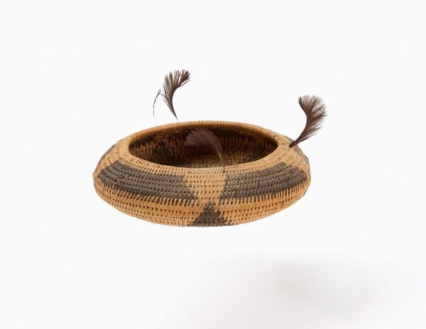 Small Pomo Feather Basket