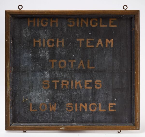 Early Lawn Bowling Score Board