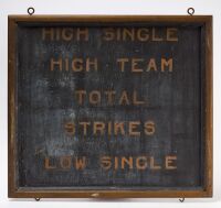 Early Lawn Bowling Score Board