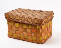 Northeastern Woodland Painted Splint Basket