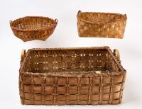 Three Northeastern Woodland Splint Baskets - 2