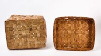 Northeastern Woodland Painted Splint Storage Basket - 3