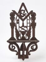 Masonic Wall Shelf attributed to John Haley Bellamy