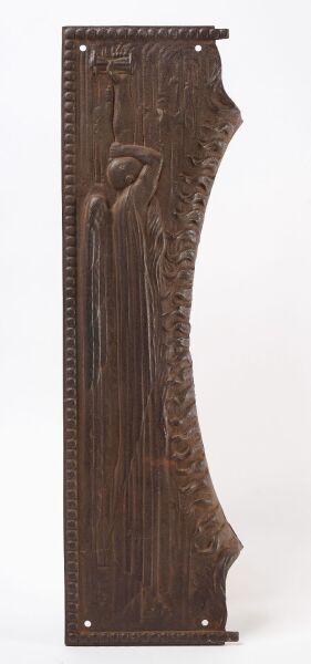 Cast Iron Panel with Father Time