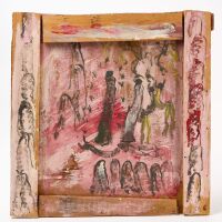 Purvis Young - Figural Painting on Board