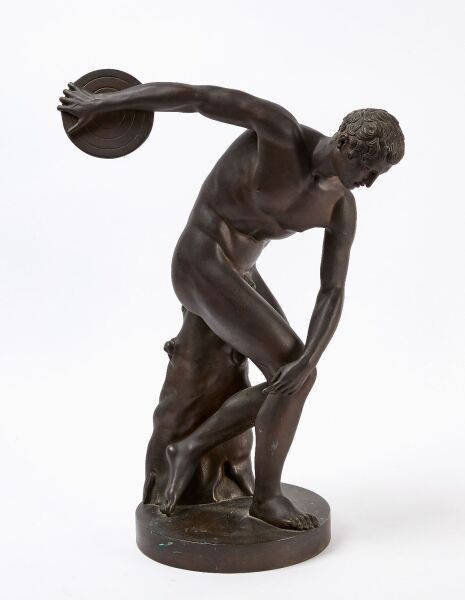 Bronze Figure of a Disc Thrower