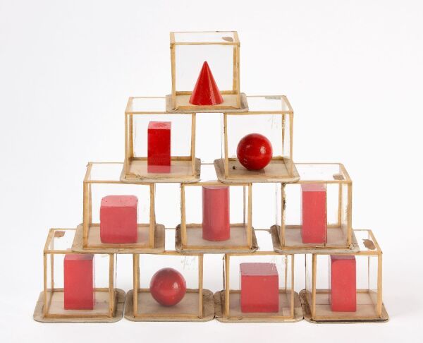 Group of French Geometric Teaching Aids