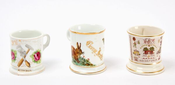 Three Shaving Mugs