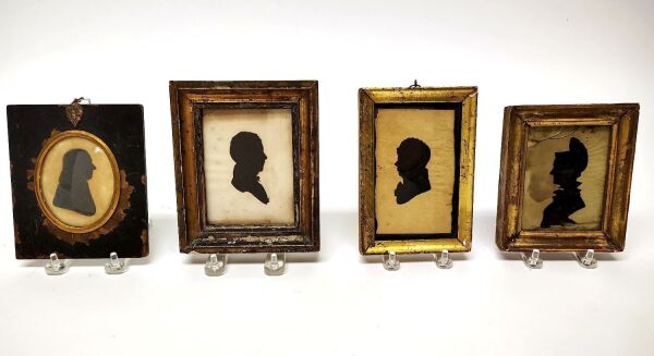 Group of Four Silhouettes