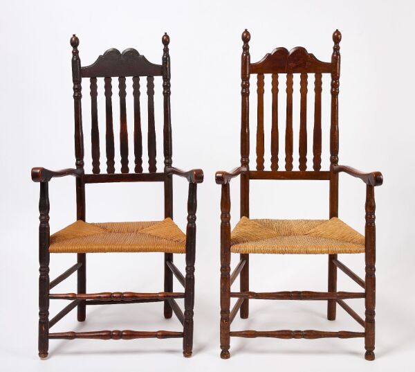 Pair of Bannister Back Arm Chairs