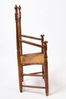 Transitional Mushroom Armchair with Bannister Back - 2