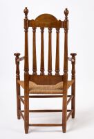 Transitional Mushroom Armchair with Bannister Back - 3
