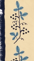 Embroidered Blanket with Fringe - 3